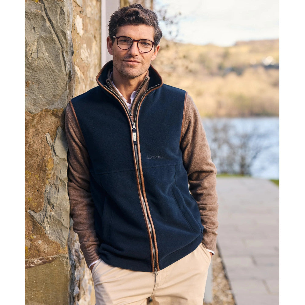 Schöffel Oakham Navy Fleece Gilet