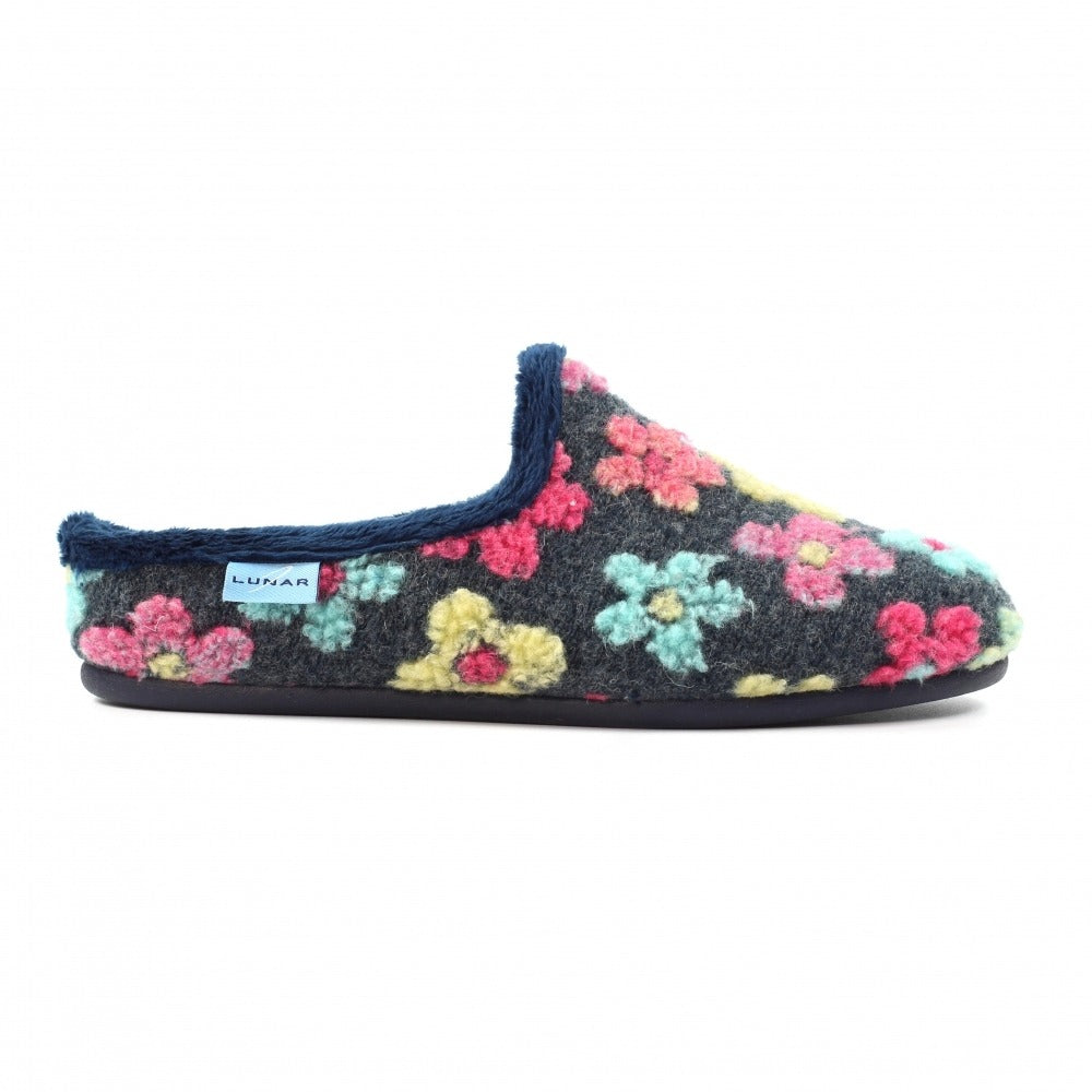 Lunar Dolly Navy Slippers