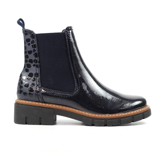 Lunar Peace Navy Ankle Boots