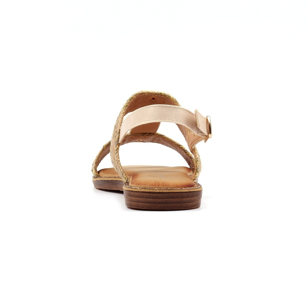Lunar Lumi Cream Sandals