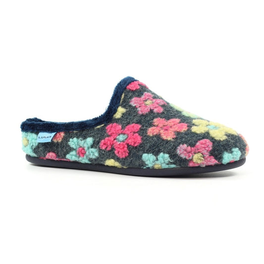 Lunar Dolly Navy Slippers