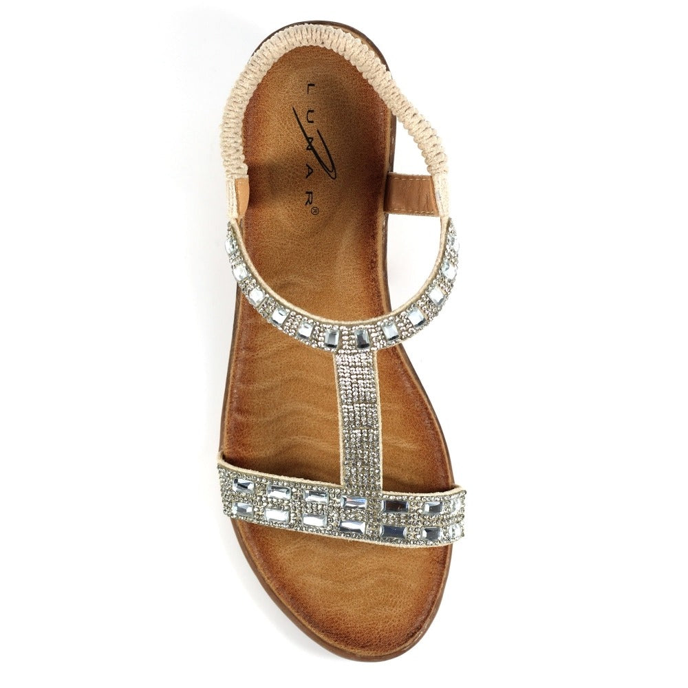 Lunar Macie Silver Wedge Sandals
