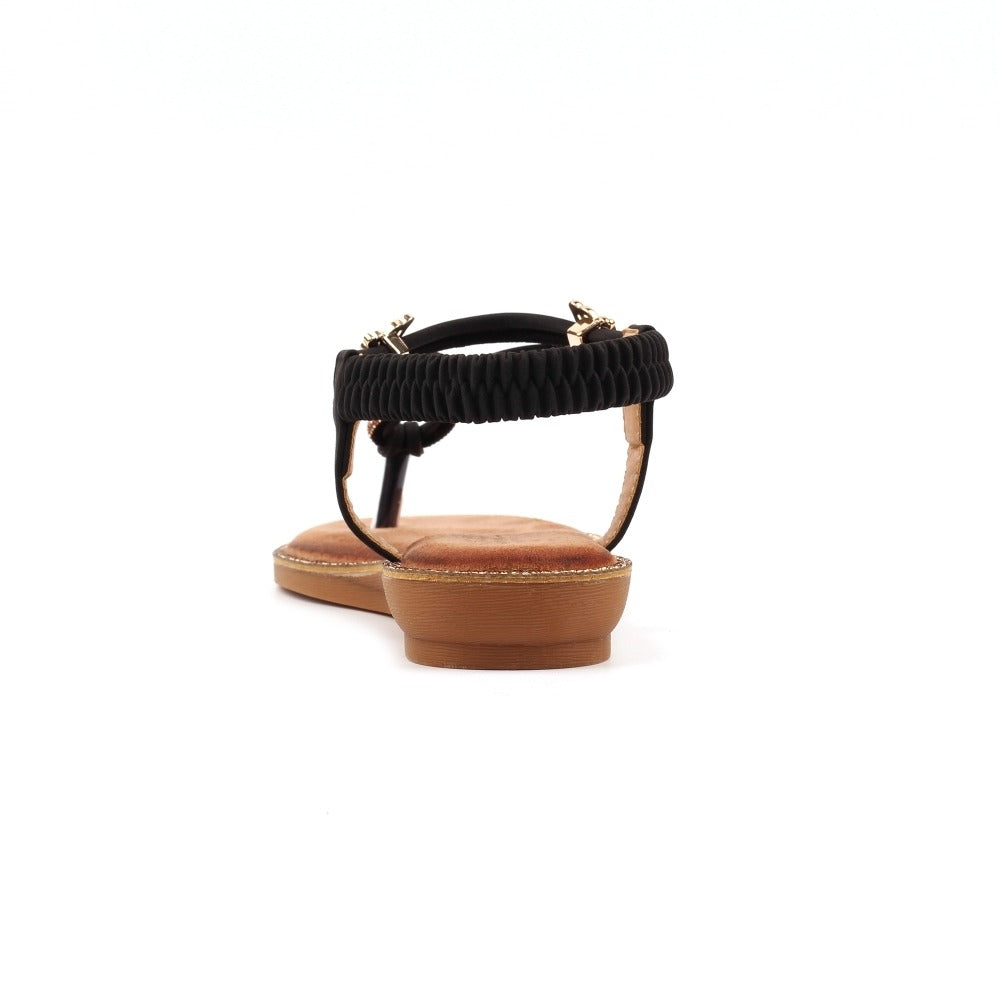Lunar Zentara Black Sandals