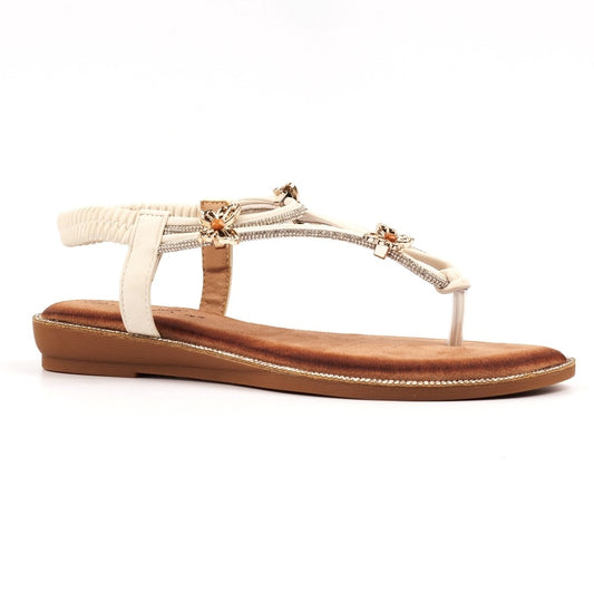 Lunar Zentara White Sandals