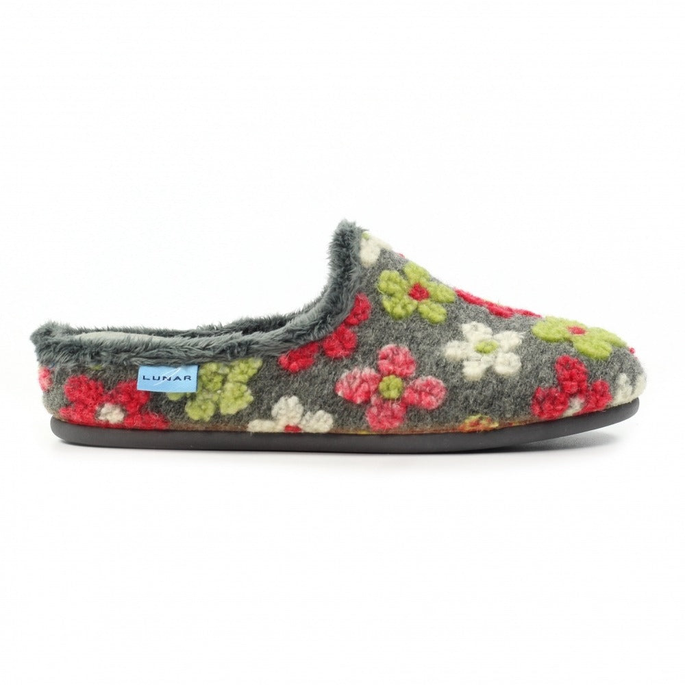Lunar Dolly Grey Slippers
