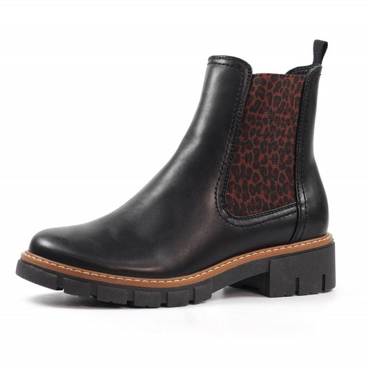 Lunar Ribble Black Ankle Boots
