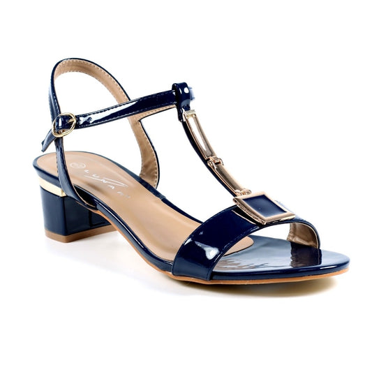 Lunar Blaze Navy Patent Sandals