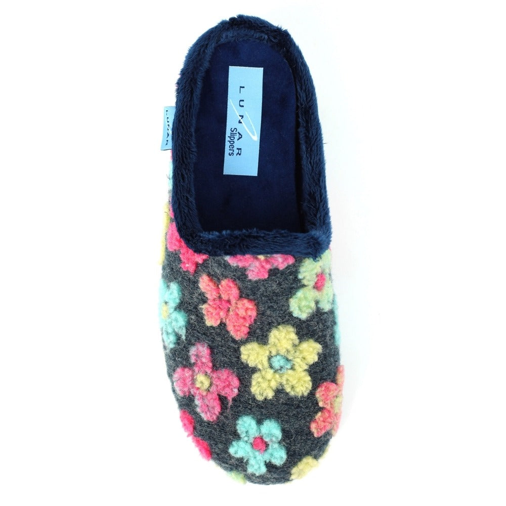 Lunar Dolly Navy Slippers