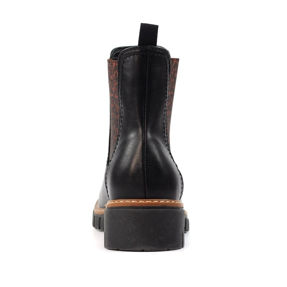 Lunar Ribble Black Ankle Boots