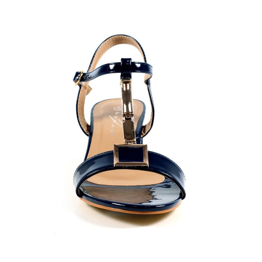 Lunar Blaze Navy Patent Sandals