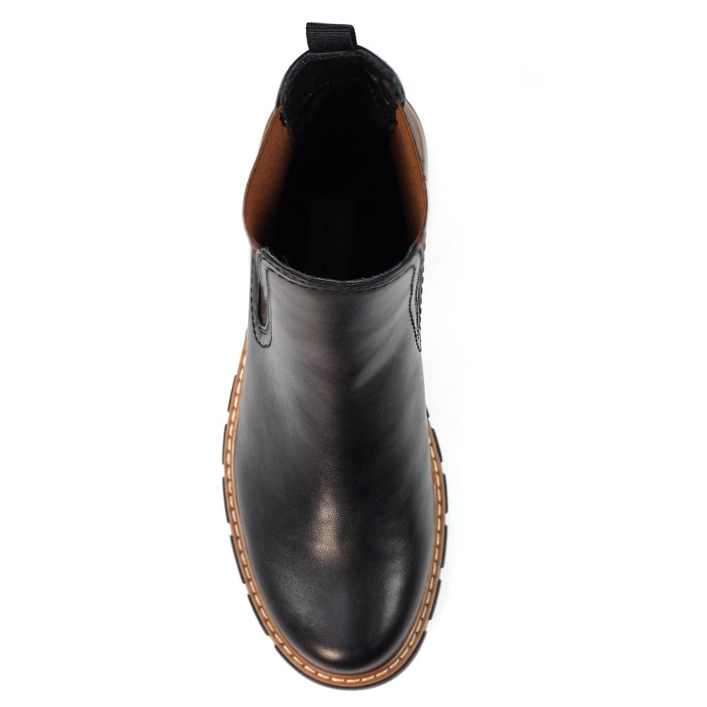 Lunar Ribble Black Ankle Boots