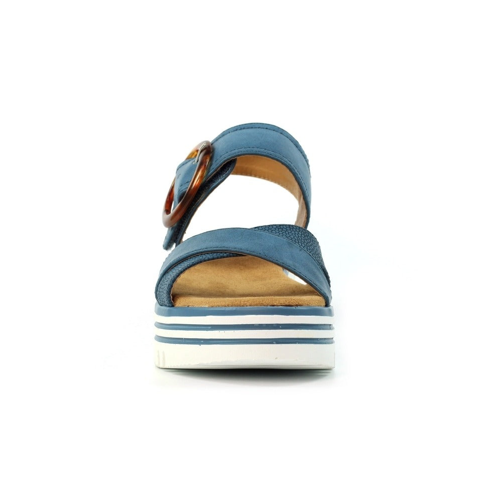 Lunar Elise Mid Blue Sandals