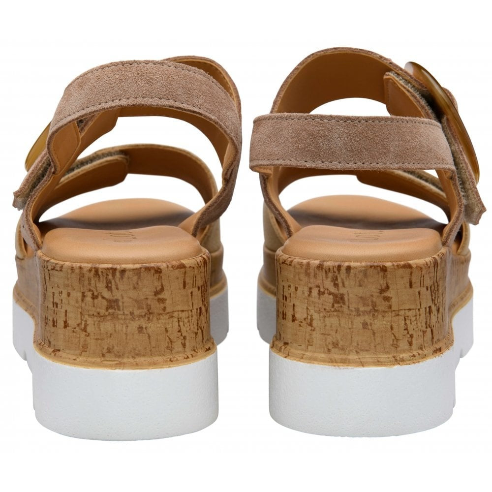 Lotus Cammie Taupe/Gold Sandal