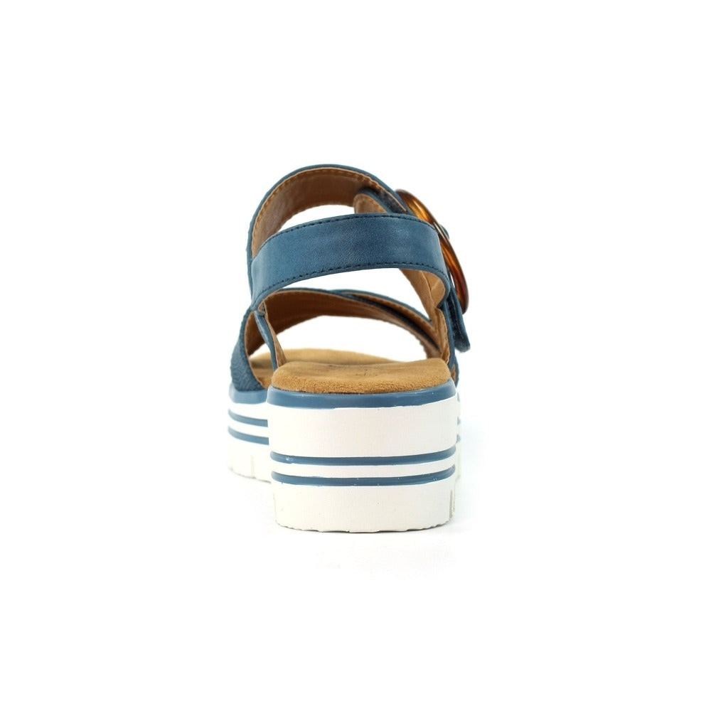 Lunar Elise Mid Blue Sandals