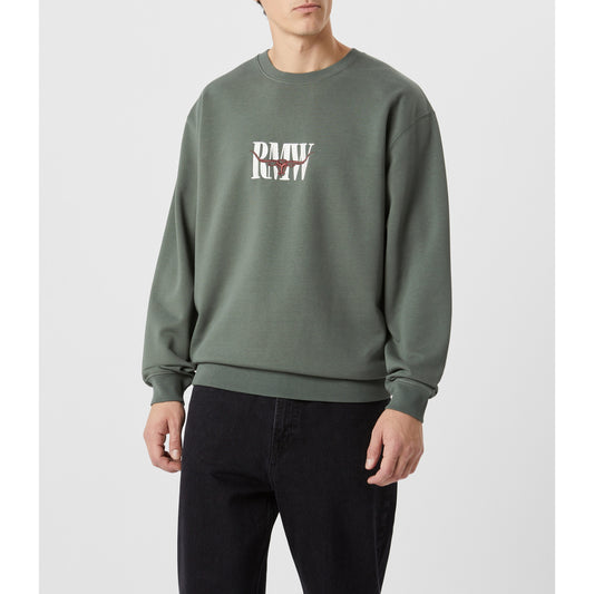 RM Williams Heritage Spruce Green Crew Sweatshirt
