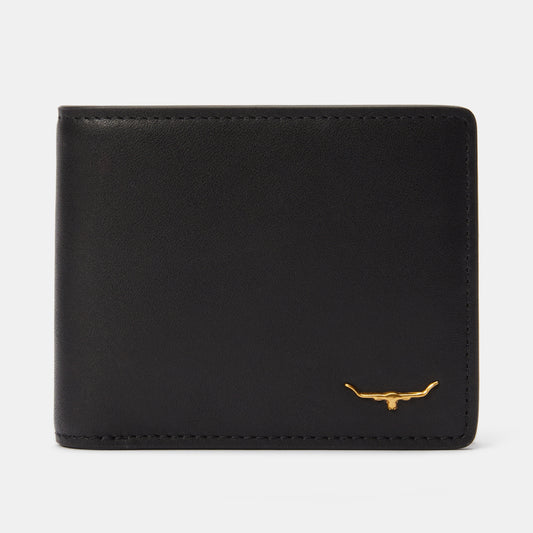 RM Williams Black Bifold Wallet with Pocket Wallet