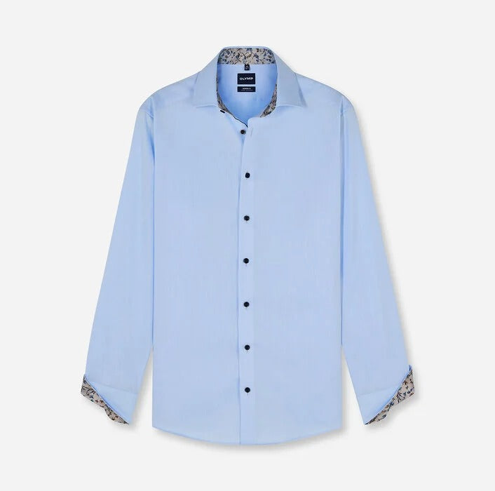 Olymp 1338 74 Blue Dress Shirt