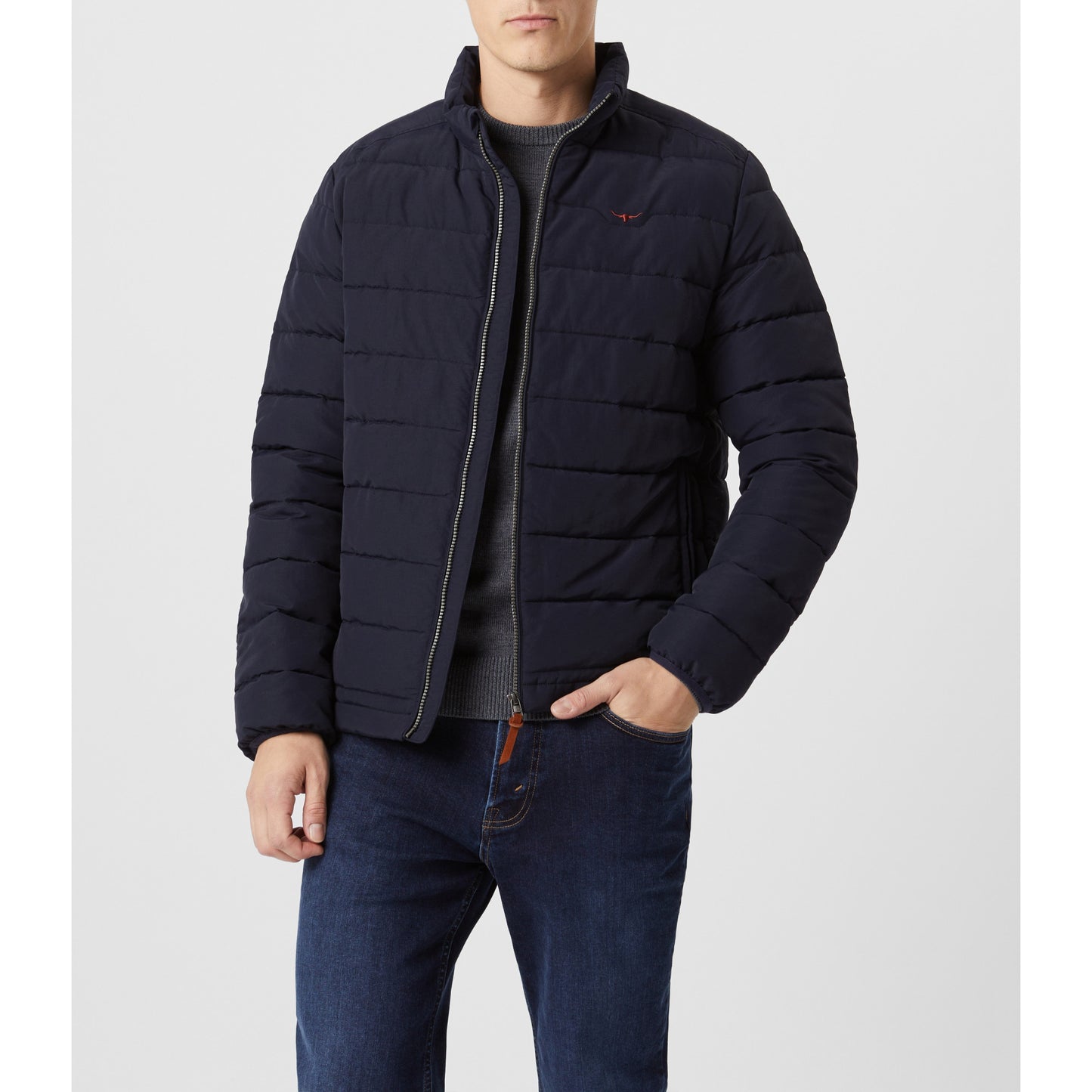 RM Williams Rydal Navy Padded Jacket
