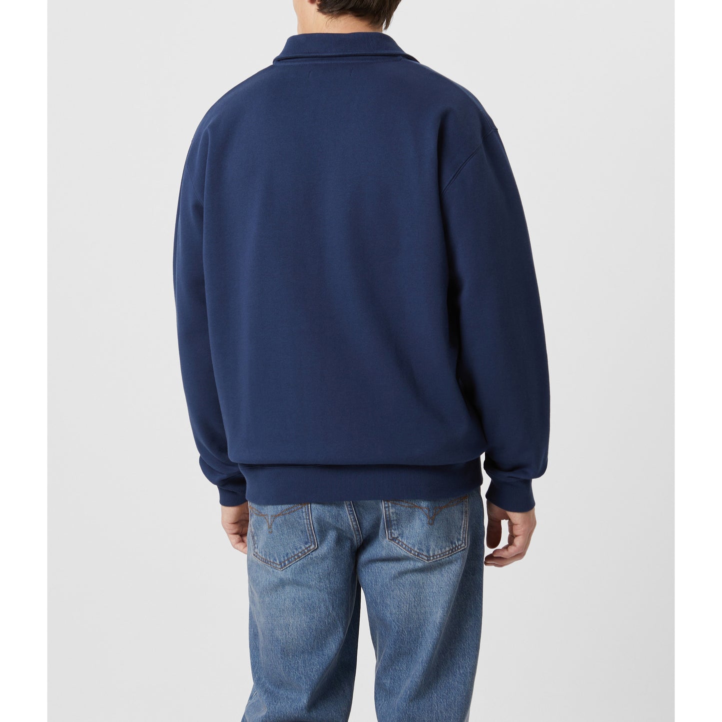 RM Williams Mulyungarie Vintage Blue 1/4 Zip Sweatshirt