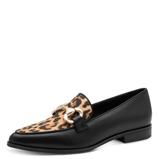 Marco Tozzi 2-24216-45 005 Black Leopard Dress Shoes