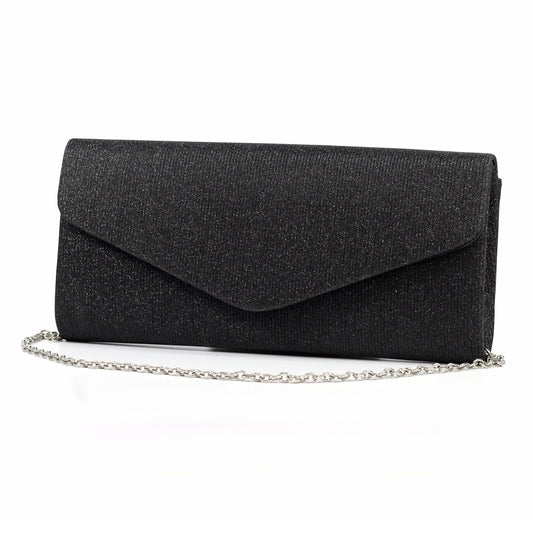 Lunar Kalina Black Clutch Bag