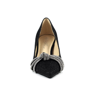 Lunar Kalina Black Court Shoe