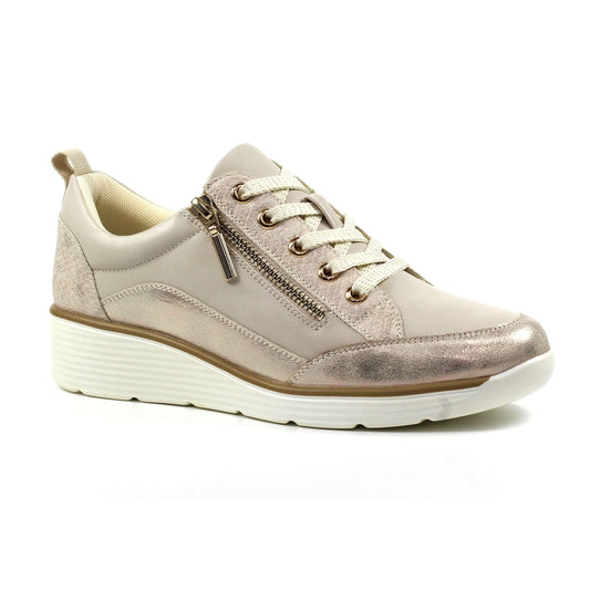 Lunar Kiley Beige Trainer