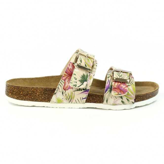 Lazy Dogz Location Beige Sandals