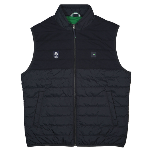 Eden Park Official Irish Rugby Padded Navy Gilet