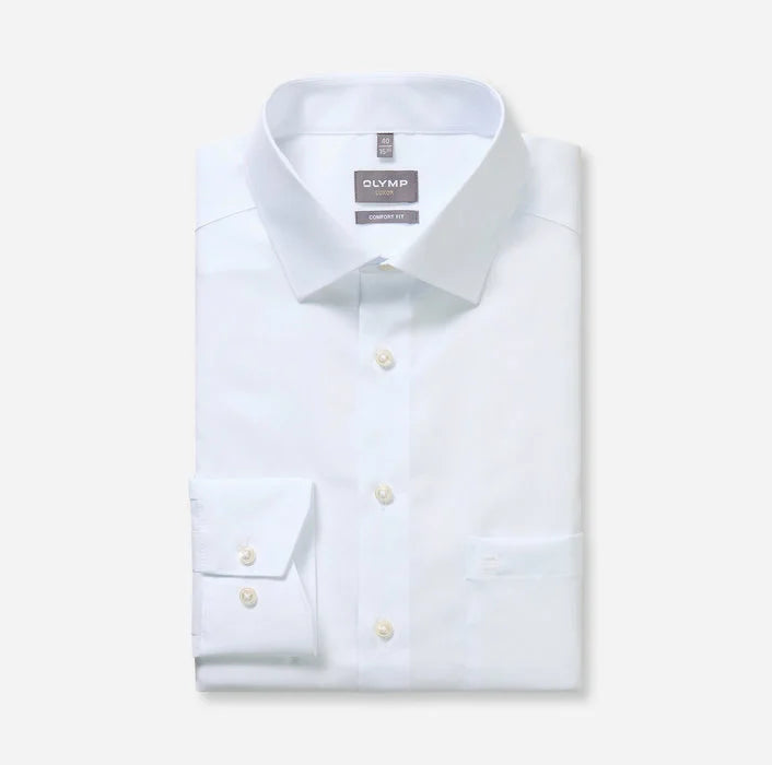 Olymp 254 64 Comfort Long Sleeve Shirt White