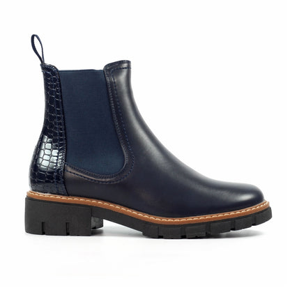 Lunar Poppins Navy Ankle Boot