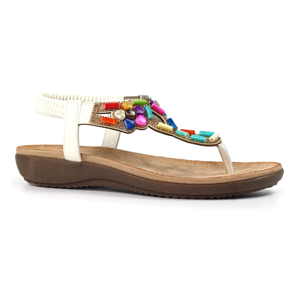 Lunar Rachel White Sandals