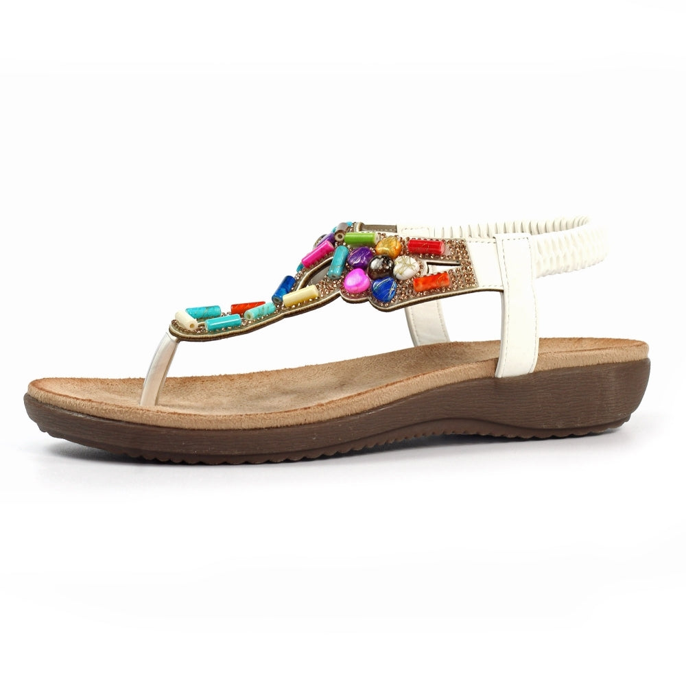 Lunar Rachel White Sandals