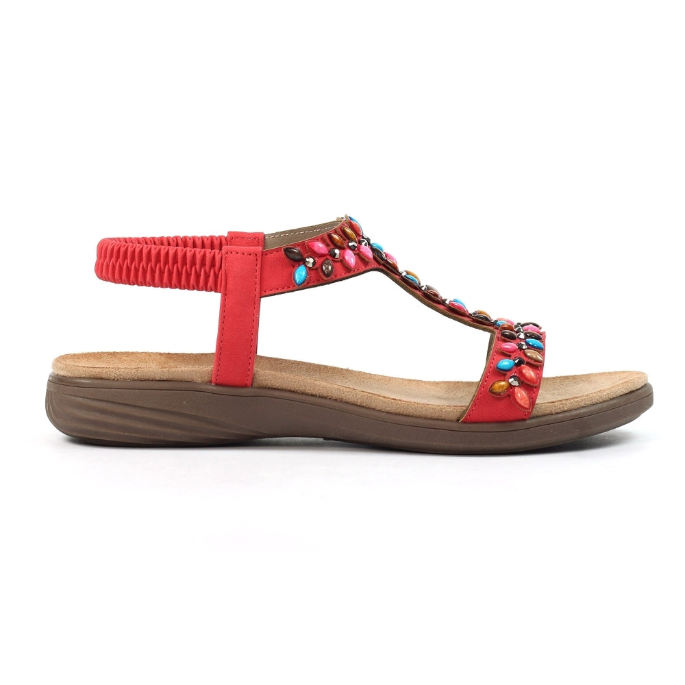 Lunar Ravello Red Sandals