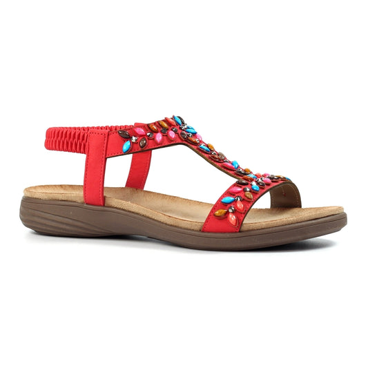 Lunar Ravello Red Sandals