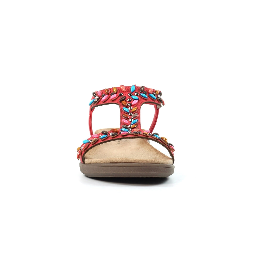 Lunar Ravello Red Sandals