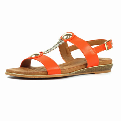 Lunar Renoir Orange Sandals