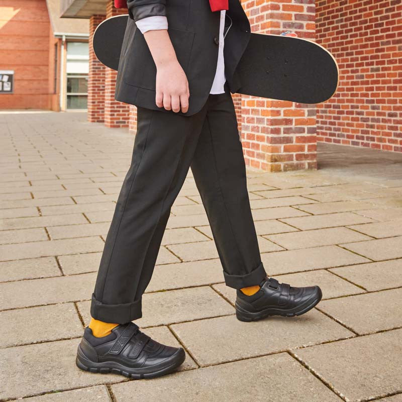 Start Rite Rhino Warrior Black Leather School Shoes