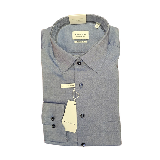 Eterna 8464 19 X191 19 Denim Blue Modern Fit Shirt