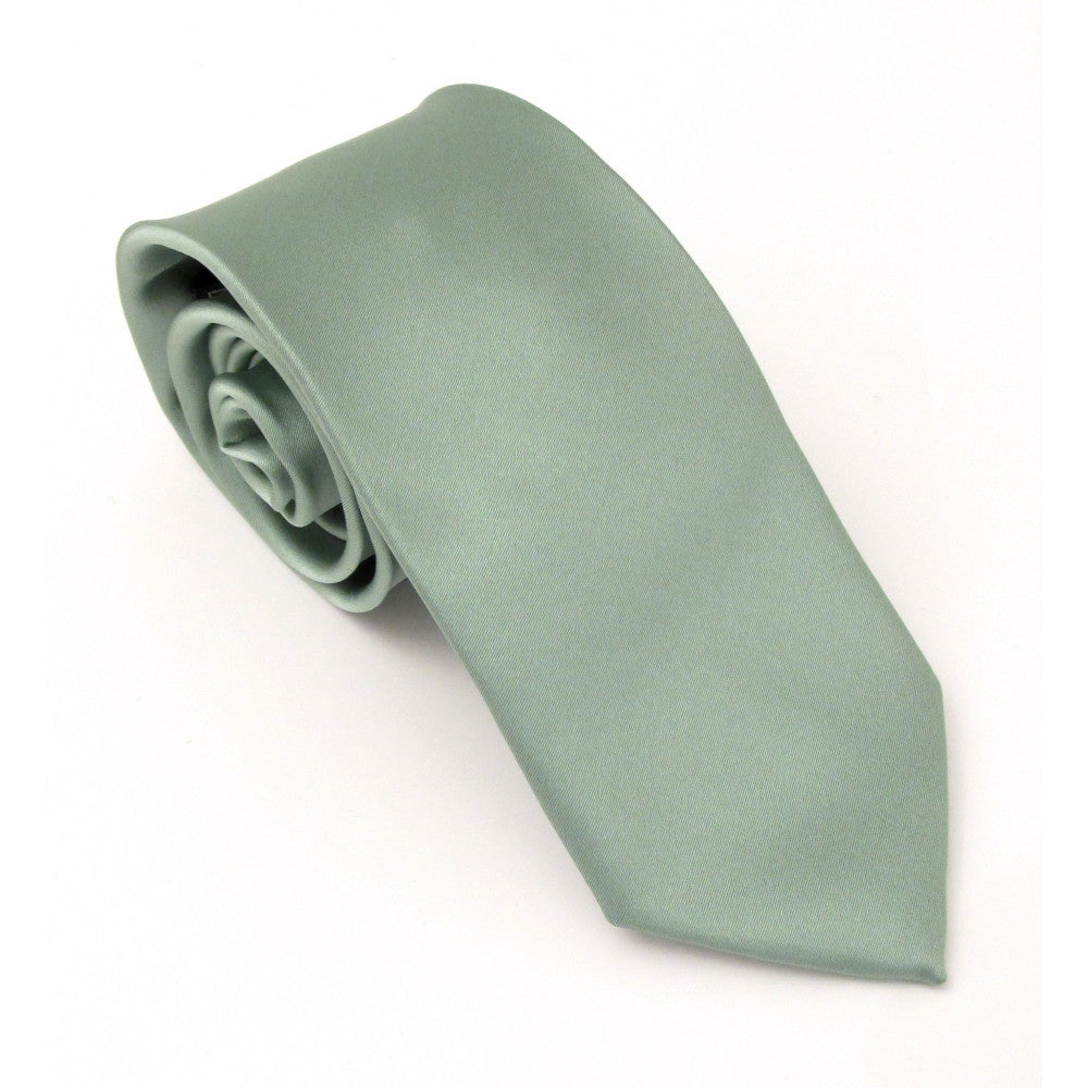 Sage Green Satin Tie