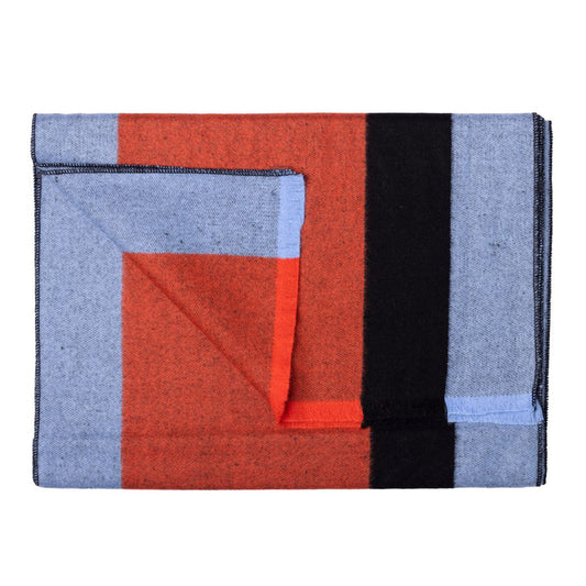 Swole Panda Orange And Blue Stripe Scarf