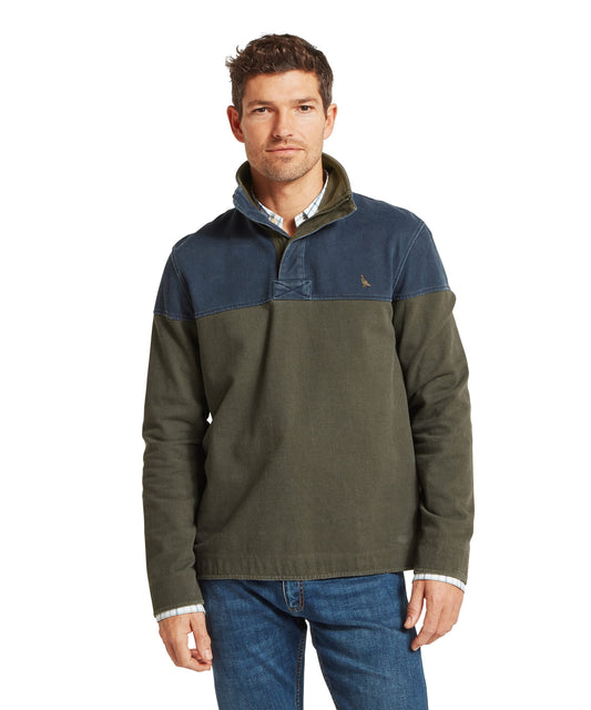 Schöffel Helford Peat Green Heritage Sweatshirt
