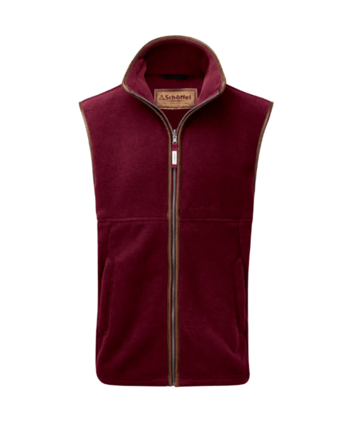 Schöffel Oakham Claret Fleece Gilet