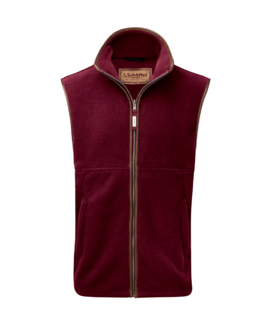 Schöffel Oakham Claret Fleece Gilet