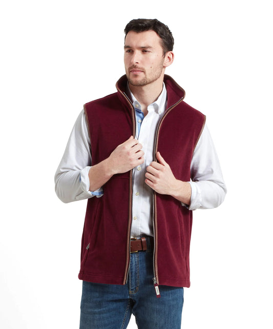 Schöffel Oakham Claret Fleece Gilet