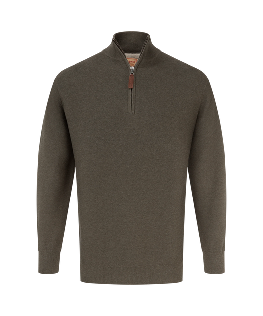 Schöffel Porthleven Beetle Green 1/4 Zip Jumper
