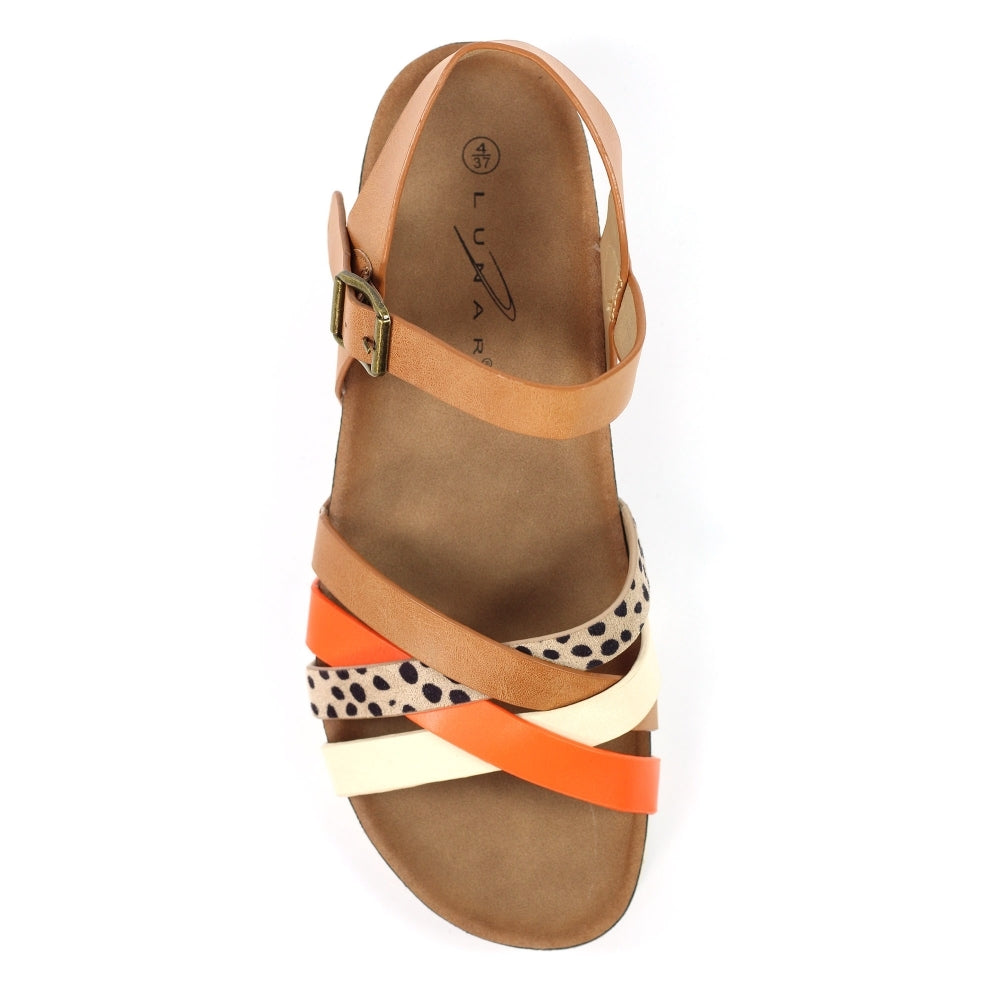 Lunar Selina Camel Sandals