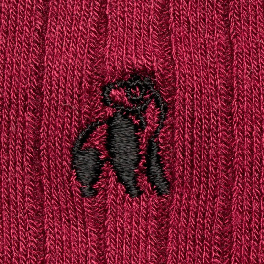 Swole Panda Deep Burgundy Socks