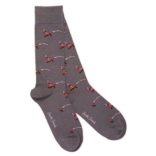 Swole Panda Grey Pheasant Socks