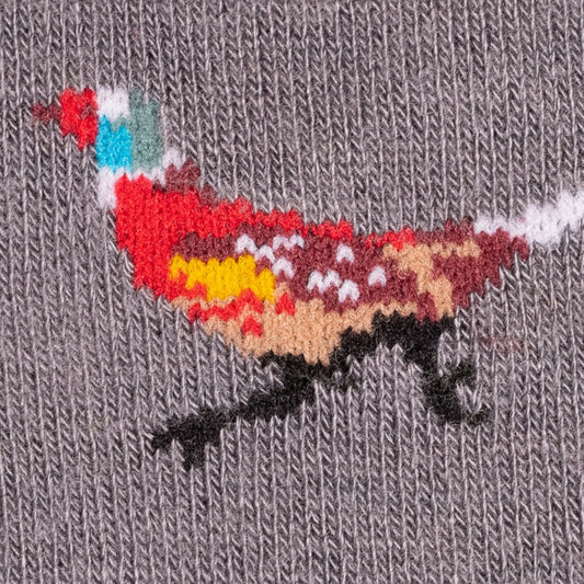 Swole Panda Grey Pheasant Socks